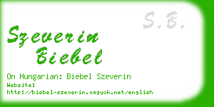 szeverin biebel business card